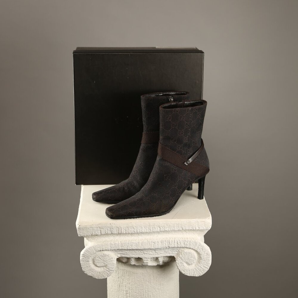 GUCCI GG Monogram Ankle Boots - Picture 2 of 8